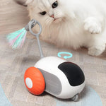 Interactive chasing exercise toy for indoor cats