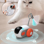 Interactive remote control cat toy car for indoor cats