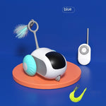 Cat toy car with smart obstacle avoidance sensors