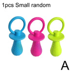 Interactive rubber chew toy for puppy play and training