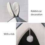 Comfortable rabbit ear bed for pets
