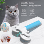 Self cleaning slicker brush for dogs and cats